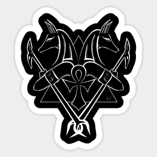 Double Anubis Sticker